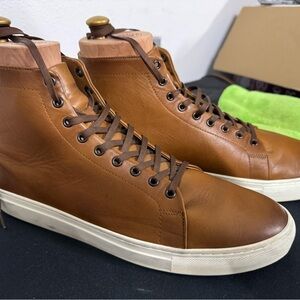 Thursday Boot Company Men’s Brown Leather Premier High Top Sneakers
